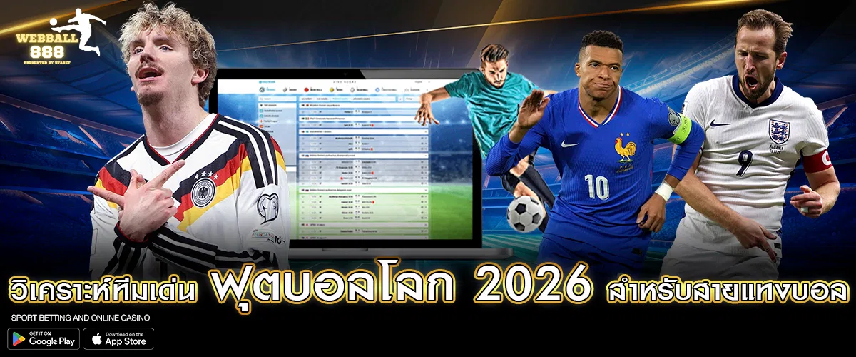 วิเคราะห์ทีมเด่น ฟุตบอลโลก 2026 สำหรับสายแทงบอล